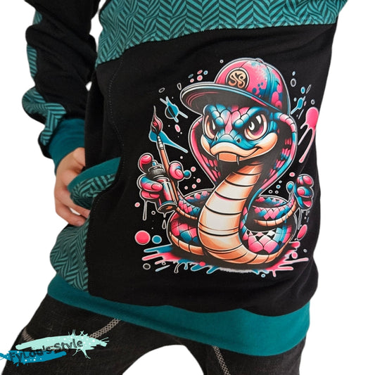 Bügelbild Grafitti Schlange #4 Fylou's Style