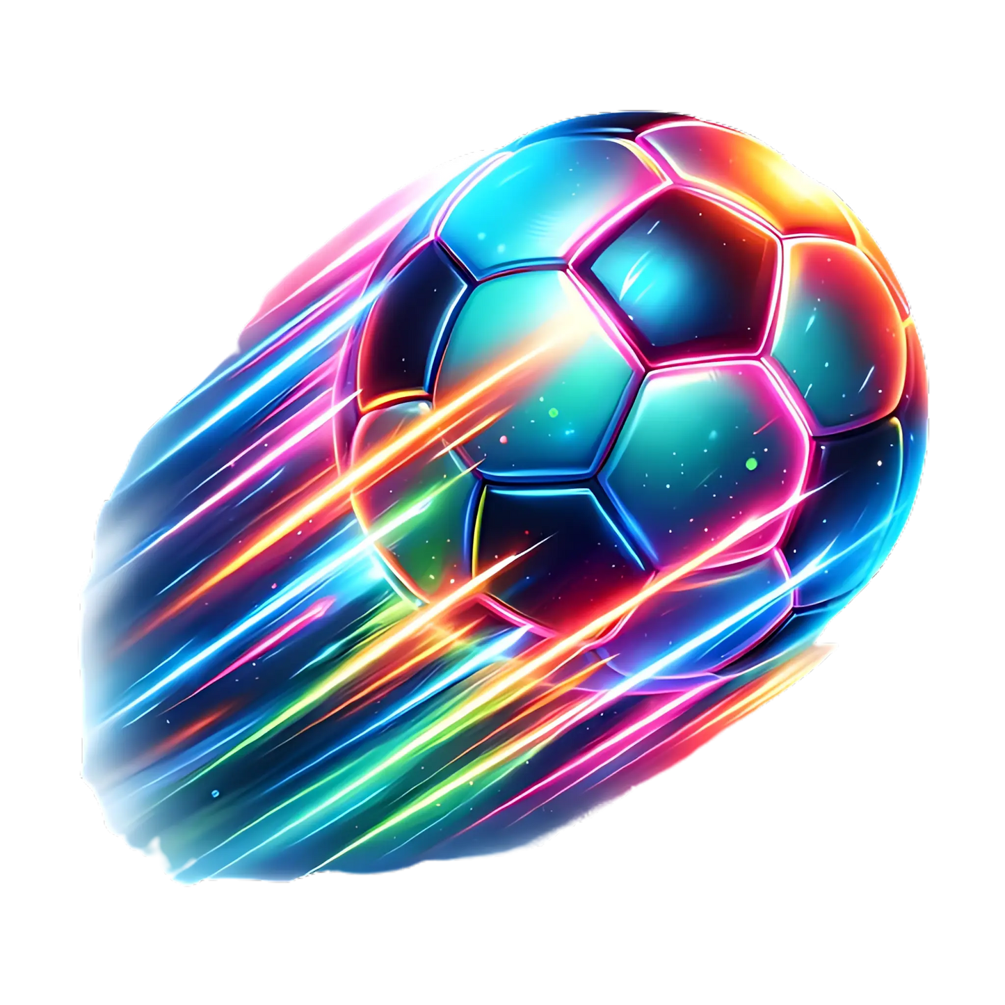 Bügelbild Neon Fussball #1 - Fylou's Style