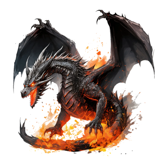 Bügelbild Feuer Drache #1 Fylou's Style