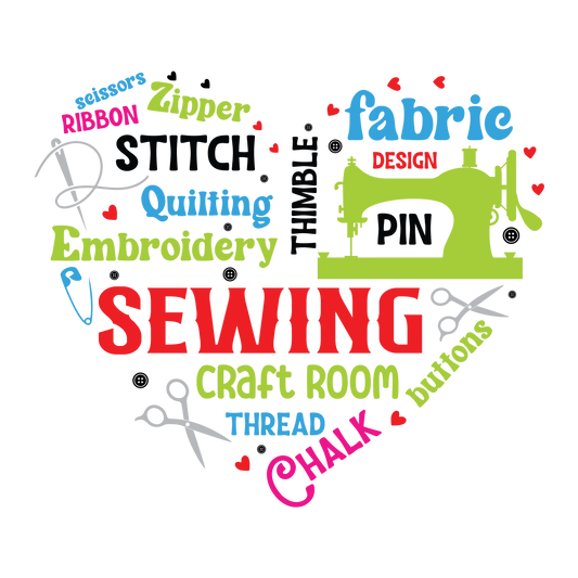Bügelbild Sewing Heart Fylou's Style