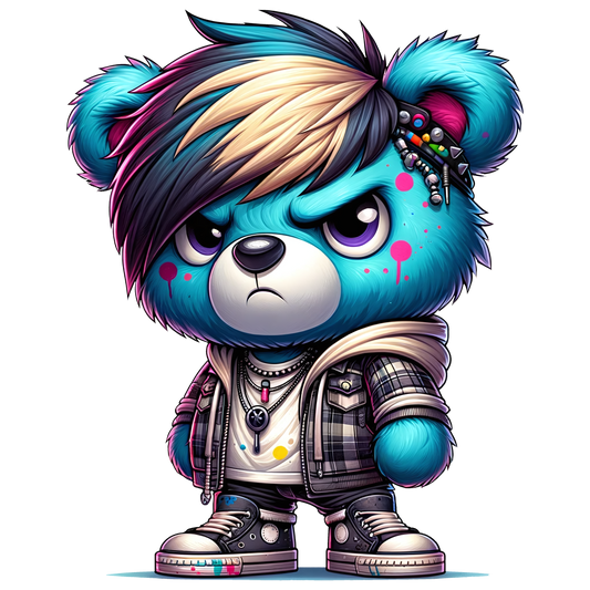 Bügelbild Grafitti Bär #6 Fylou's Style