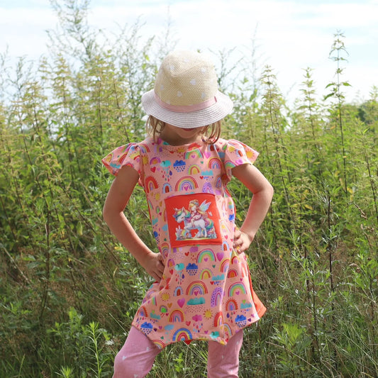 Bügelbild kleine Fee mit Einhorn #25 Fylou's Style