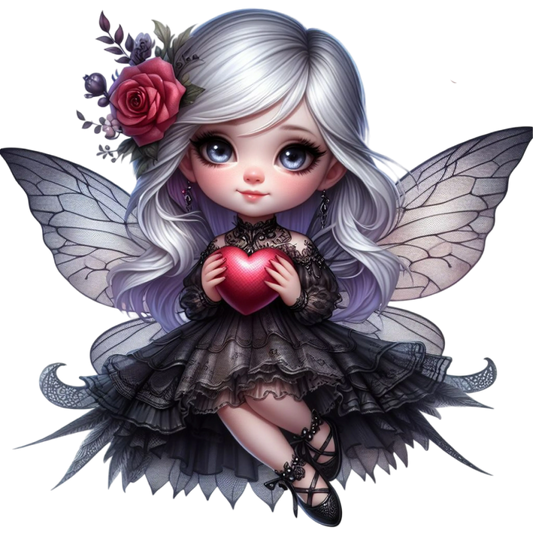 Bügelbild Gothik Fee #2 Fylou's Style