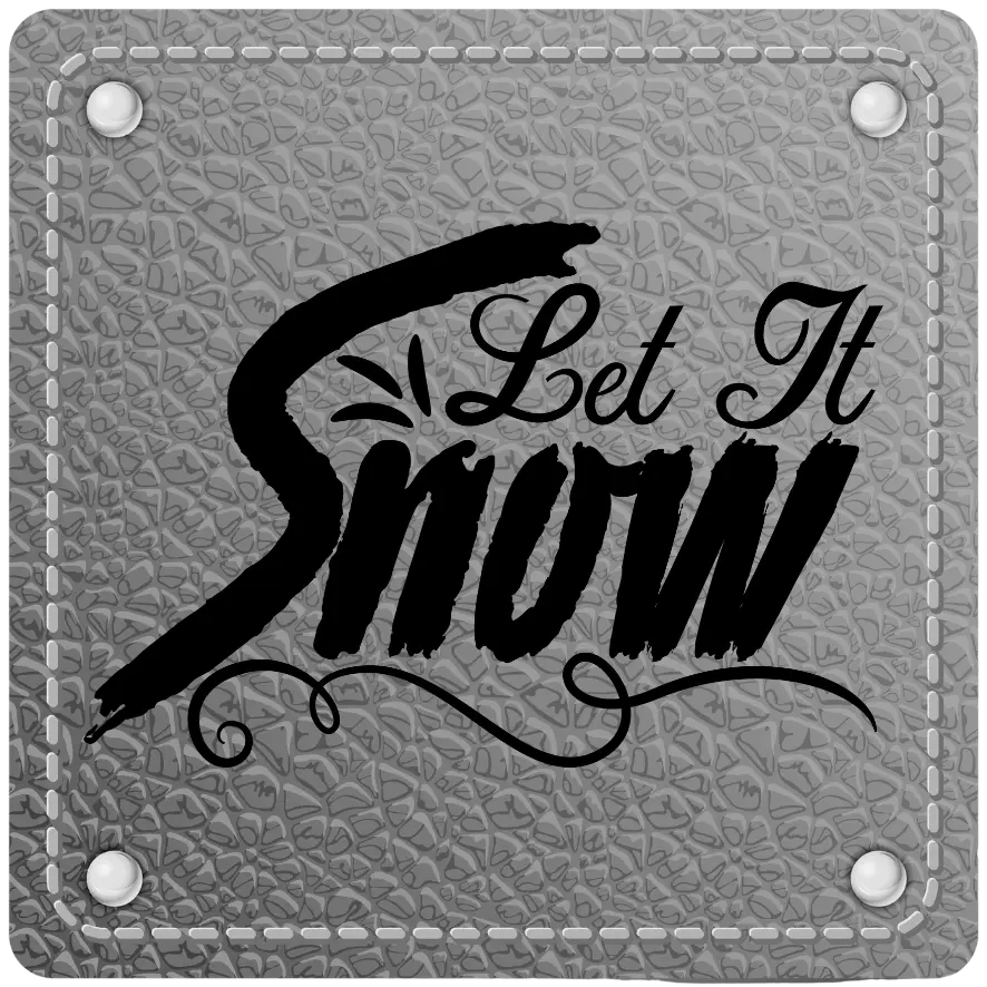 Bügellabel Let it Snow #2 - Fylou's Style