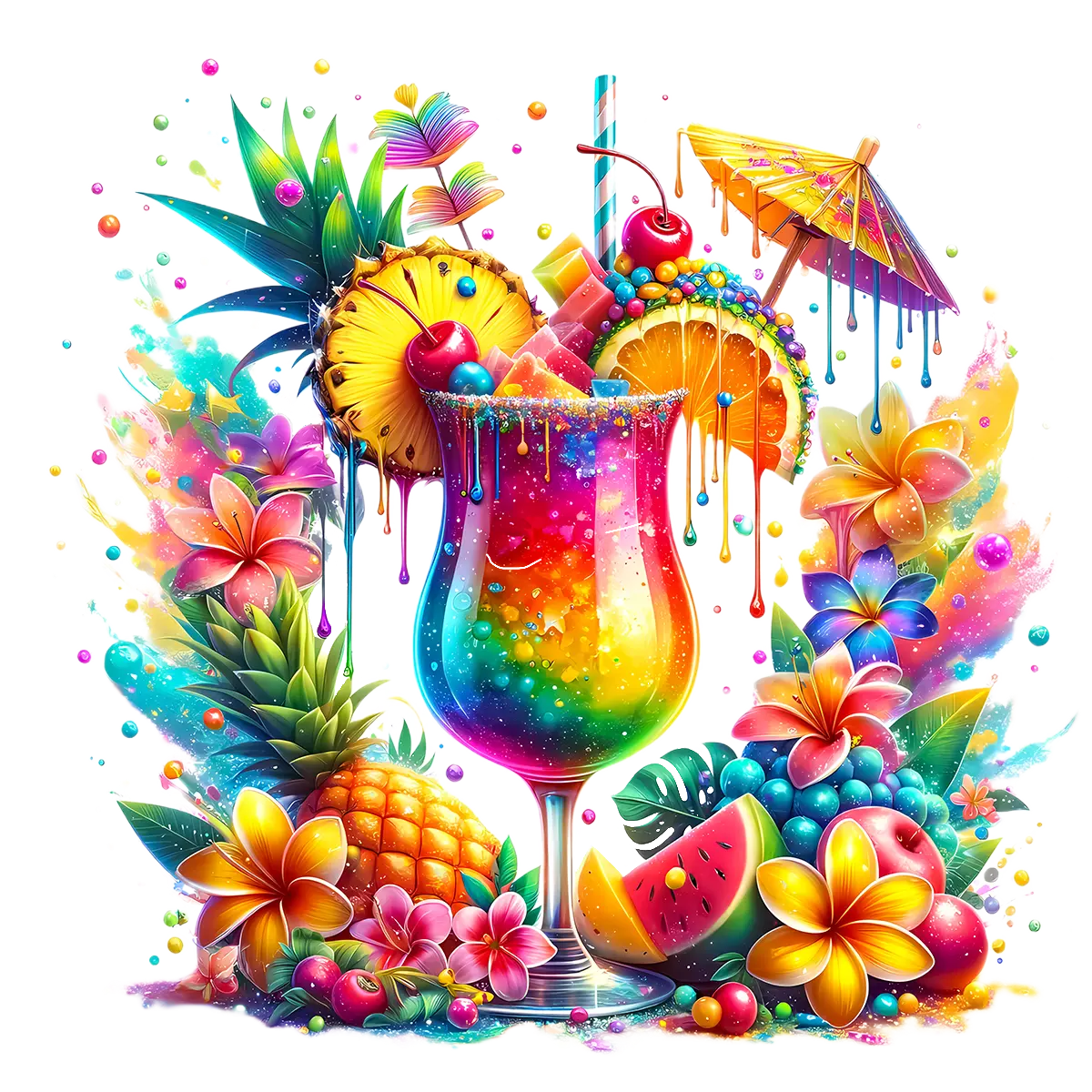 Bügelbild Tropical Cocktail #8 Fylou's Style