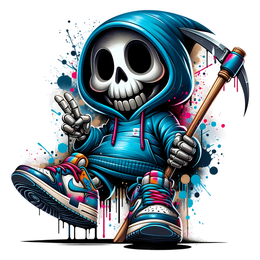 Bügelbild Streetwear Grim Reaper #2 Fylou's Style