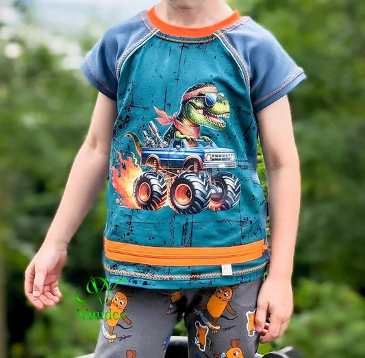 Bügelbild Dino Monstertruck #10 Fylou's Style