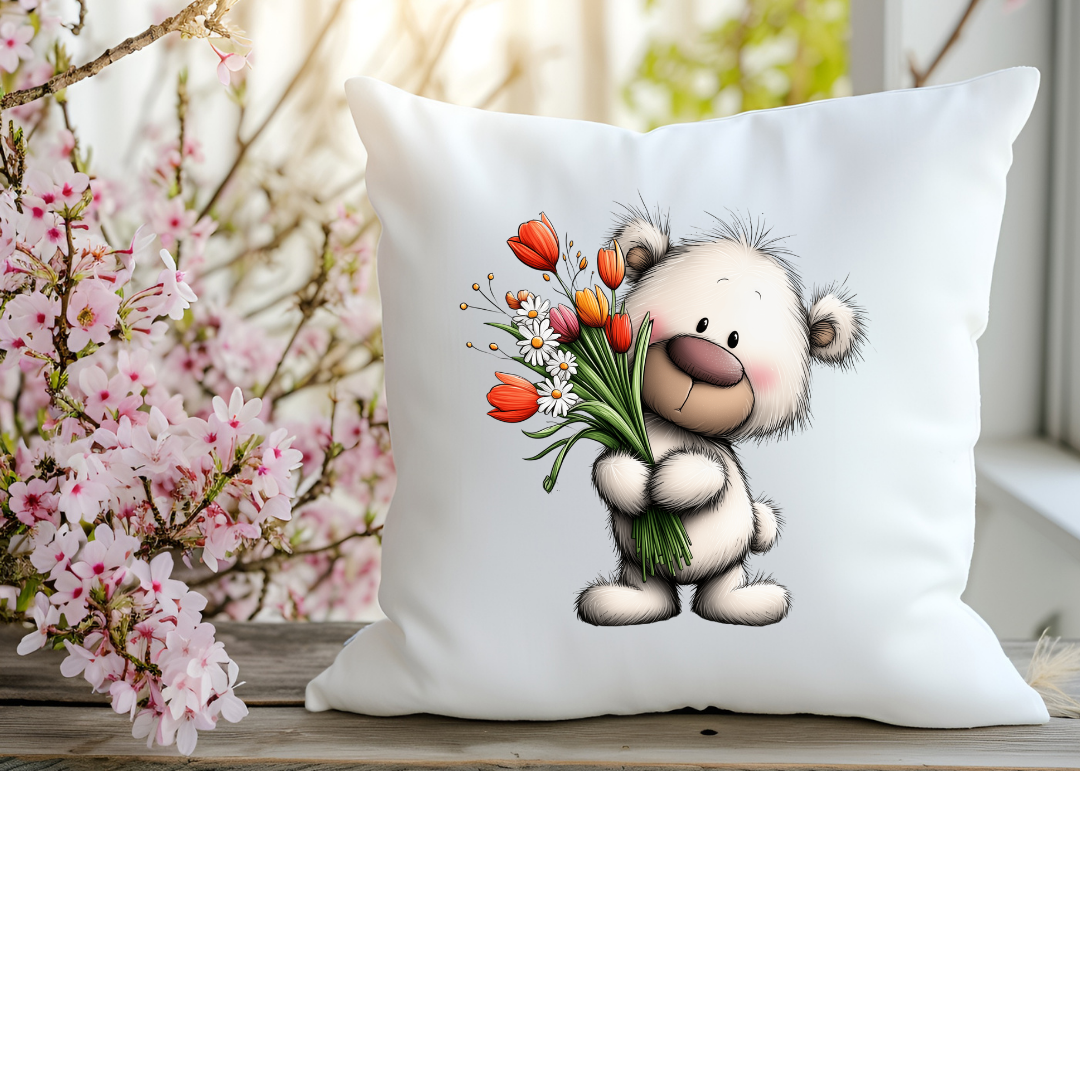 Bügelbild Frühlings Teddy Bär #11