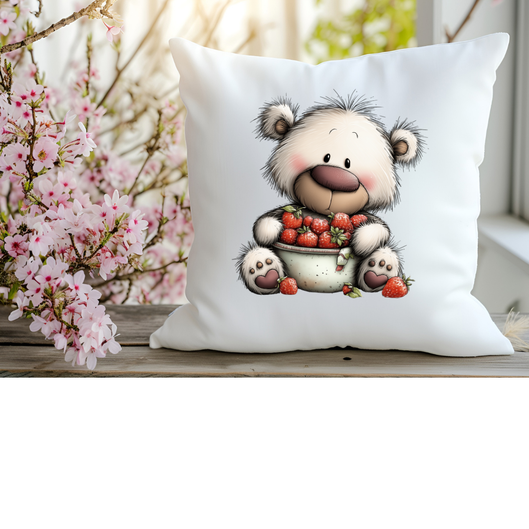 Bügelbild Frühlings Teddy Bär #1