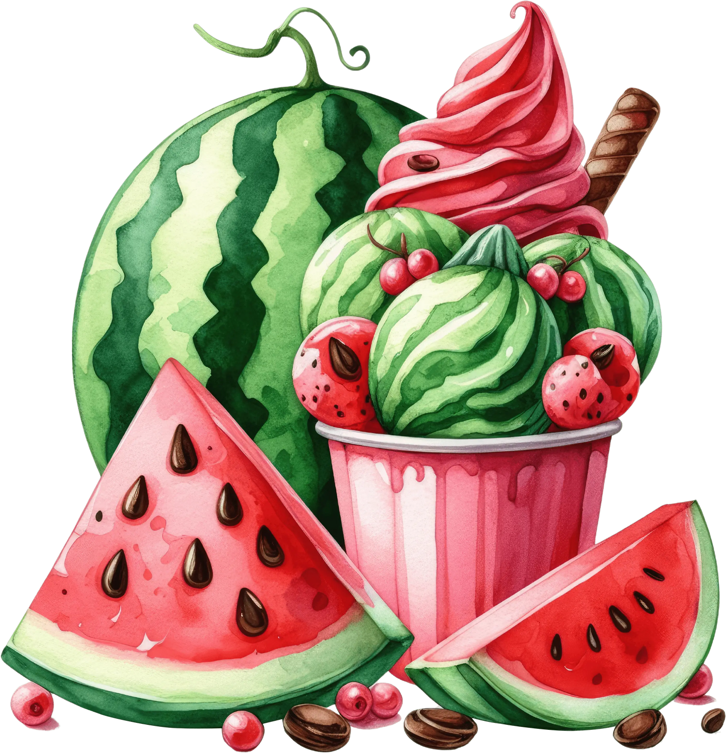 Bügelbild Wassermelonen Eiscreme #4 Fylou's Style
