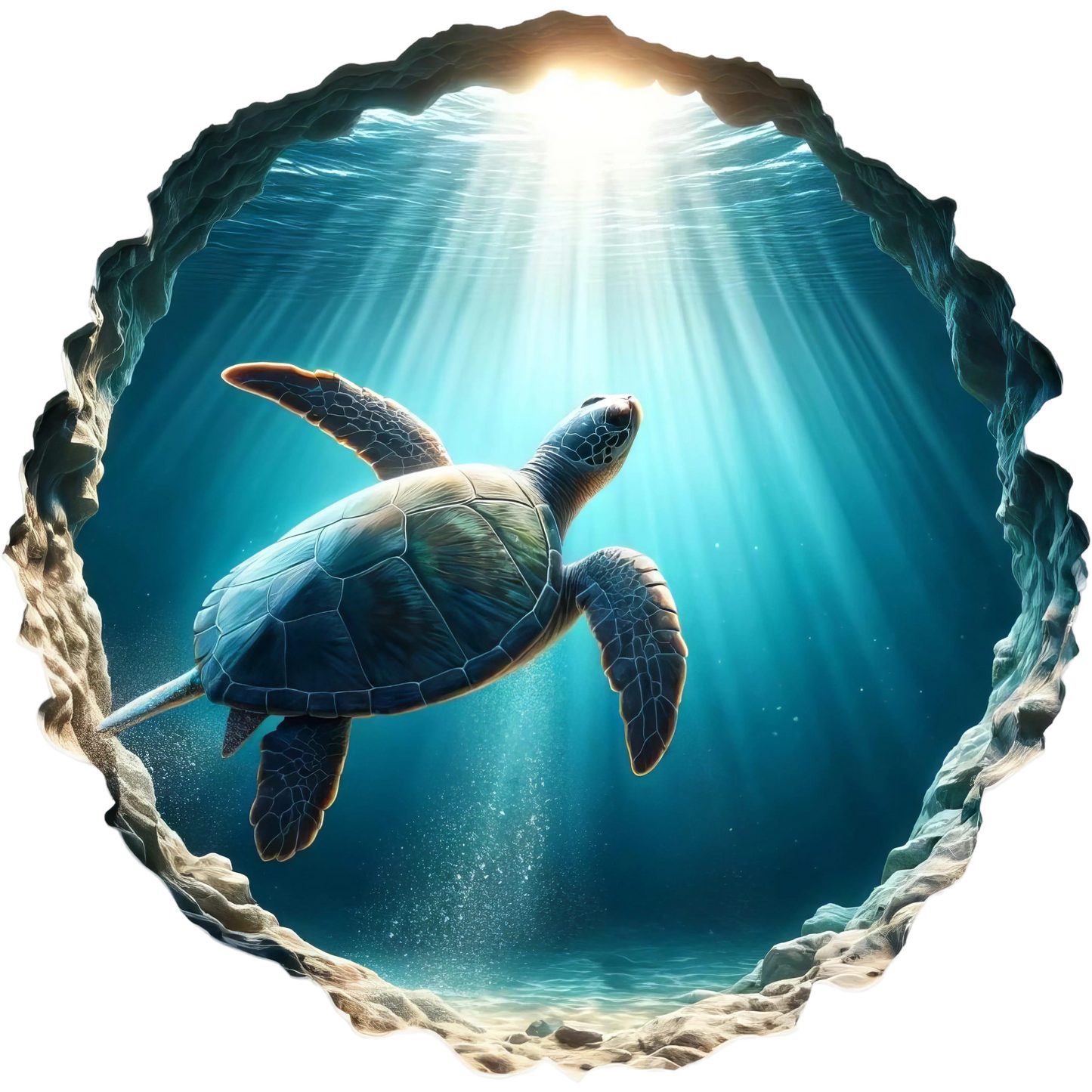 Bügelbild 3D Schildkröte #10 Fylou's Style