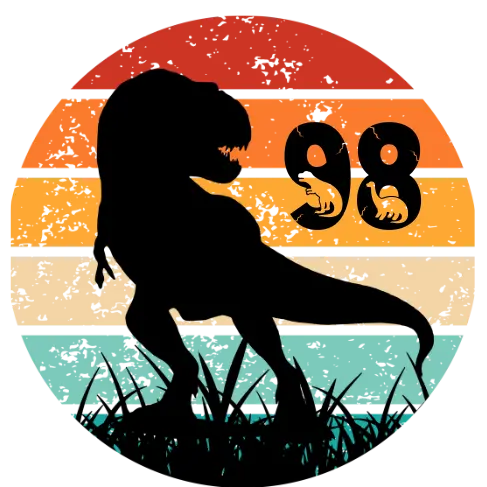 Bügelbild Größenlabel Dino Silhouette #1 Fylou's Style