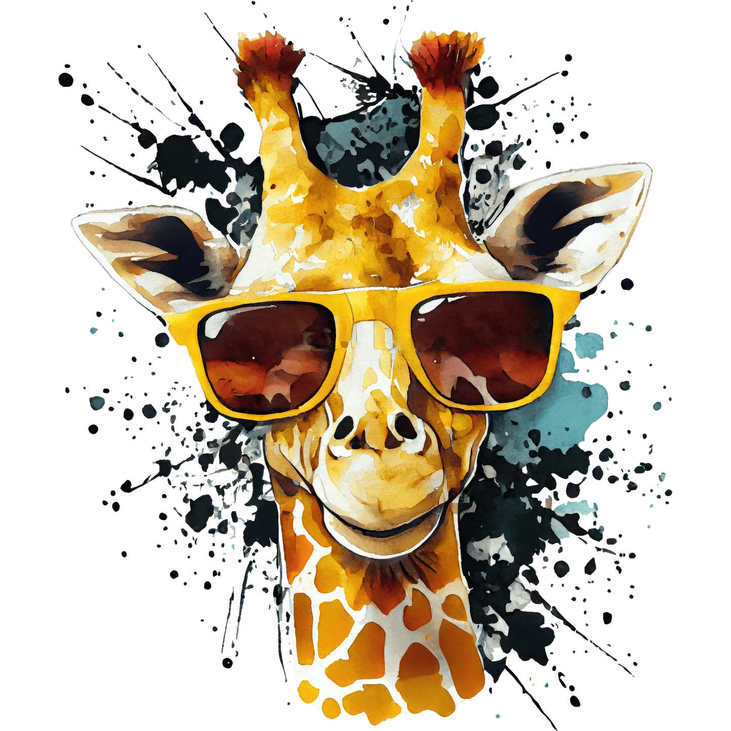 Bügelbild watercolor Superstar Giraffe Fylou's Style