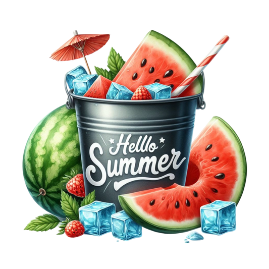 Bügelbild Hallo Sommer Melone #8 Fylou's Style