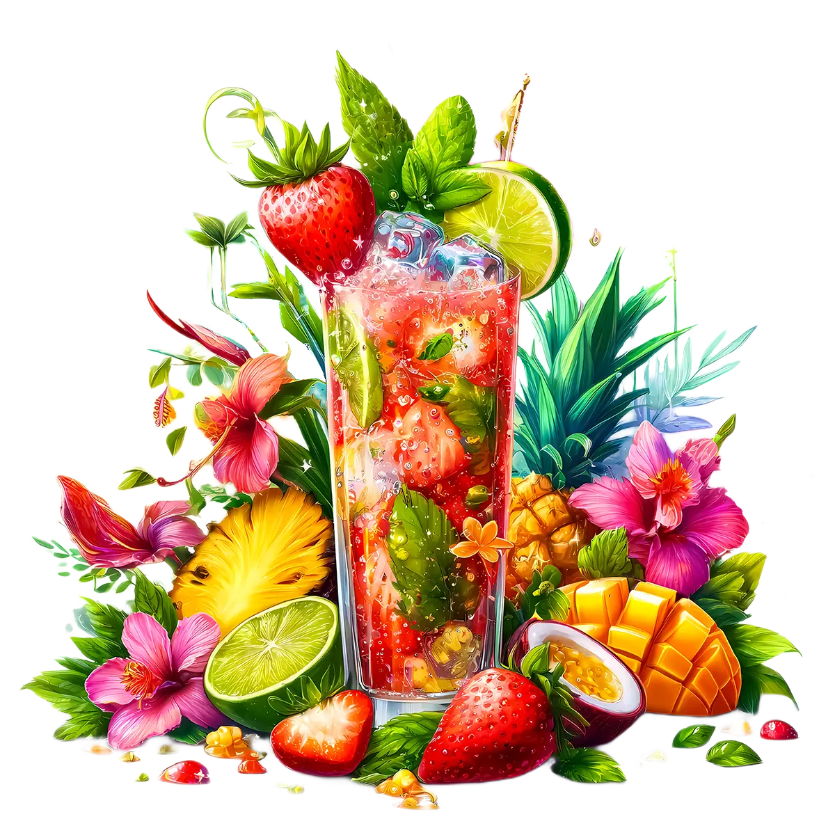 Bügelbild Tropical Cocktail #16 Fylou's Style