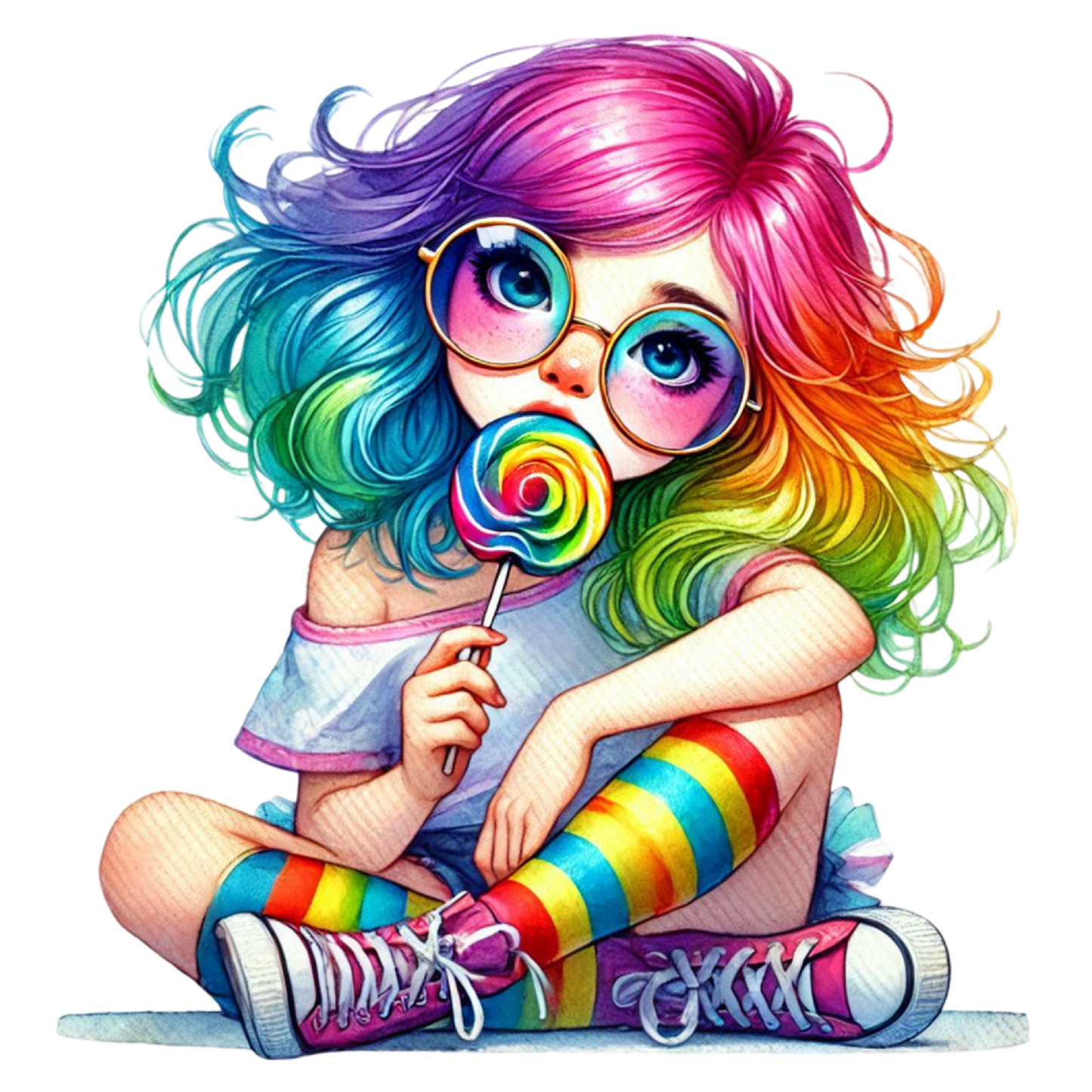 Bügelbild Lolli Girl #12 Fylou's Style