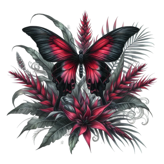 Bügelbild Gothic Sommer Schmetterling #20 Fylou's Style