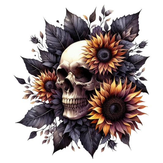 Bügelbild Summer Gothic Skull #24 Fylou's Style