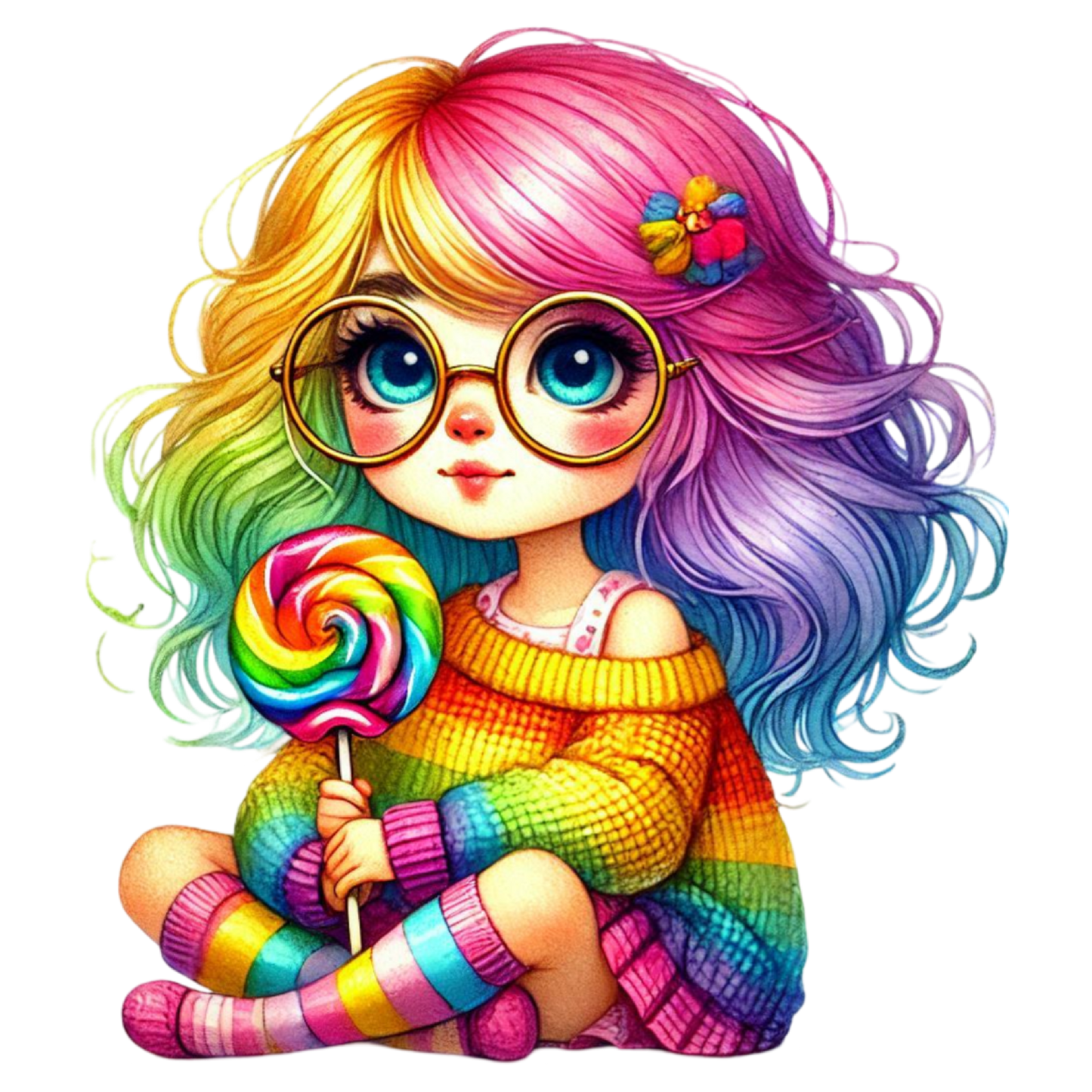 Bügelbild Lolli Girl #3 Fylou's Style