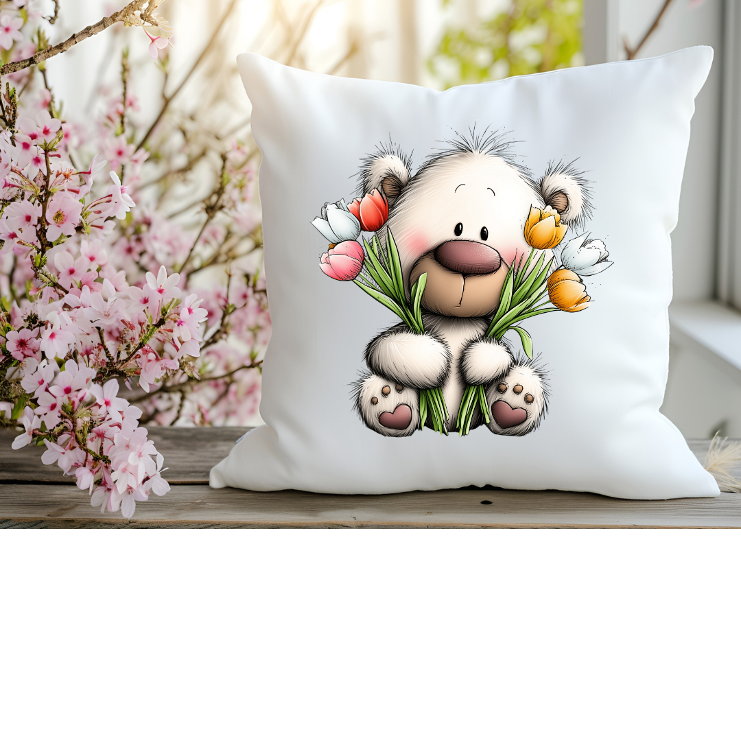 Bügelbild Frühlings Teddy Bär #2