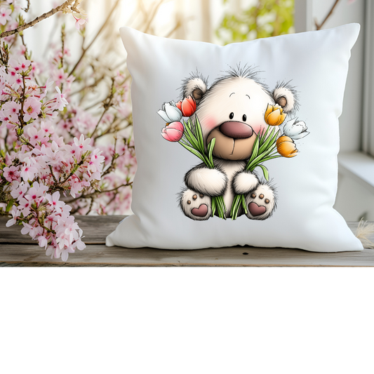 Bügelbild Frühlings Teddy Bär #2