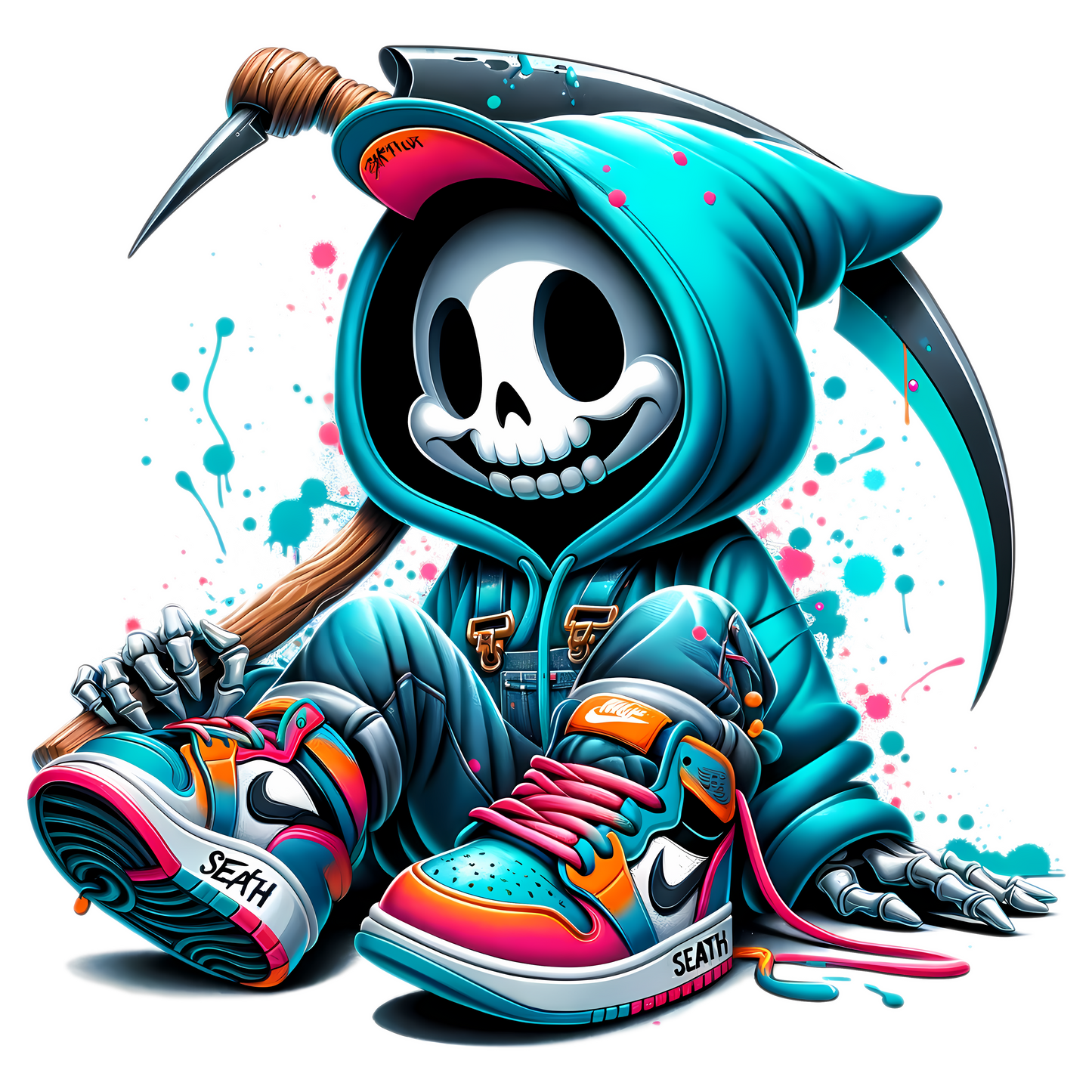 Bügelbild Streetwear Grim Reaper #4 Fylou's Style