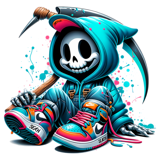 Bügelbild Streetwear Grim Reaper #4 Fylou's Style