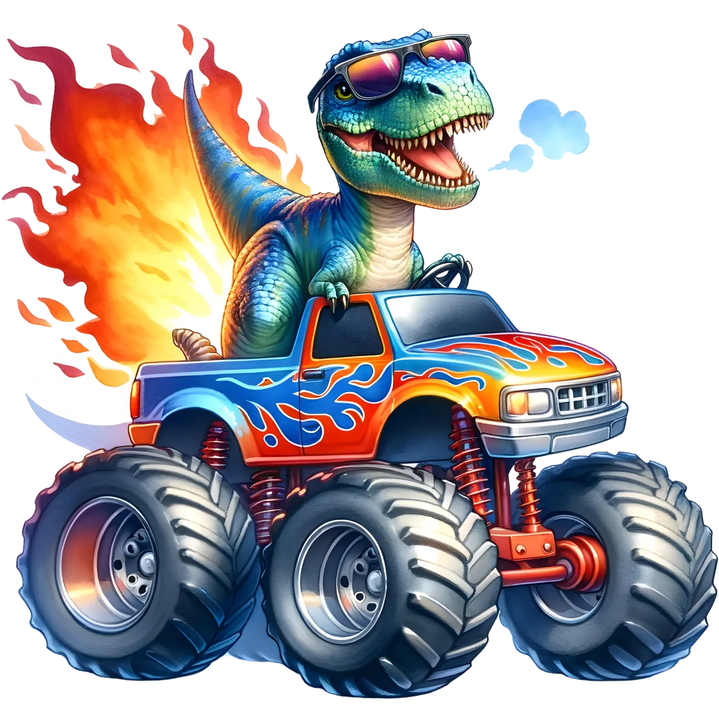 Bügelbild Dino Monstertruck #2 Fylou's Style