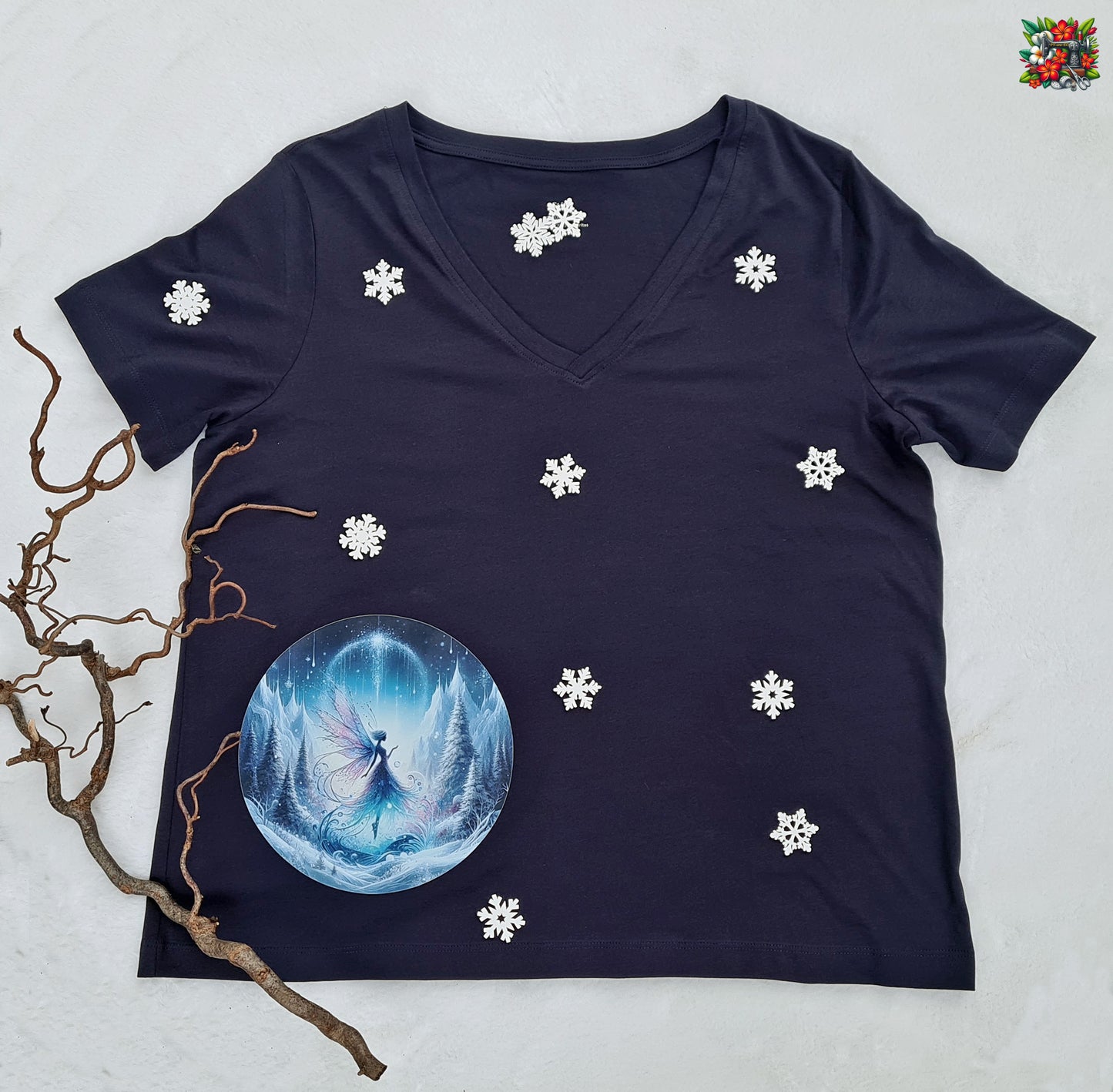 Bügelbild Winterzauber Fee #8