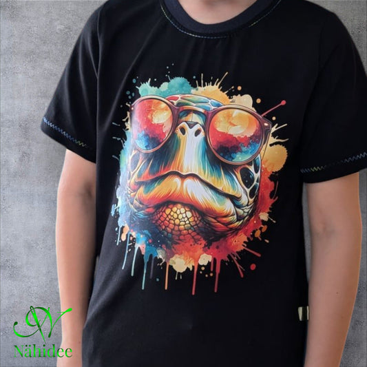 Bügelbild Schildkröte mit Sonnenbrille Fylou's Style