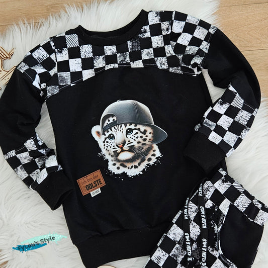 Bügelbild kleiner Leopard mit Cap Fylou's Style