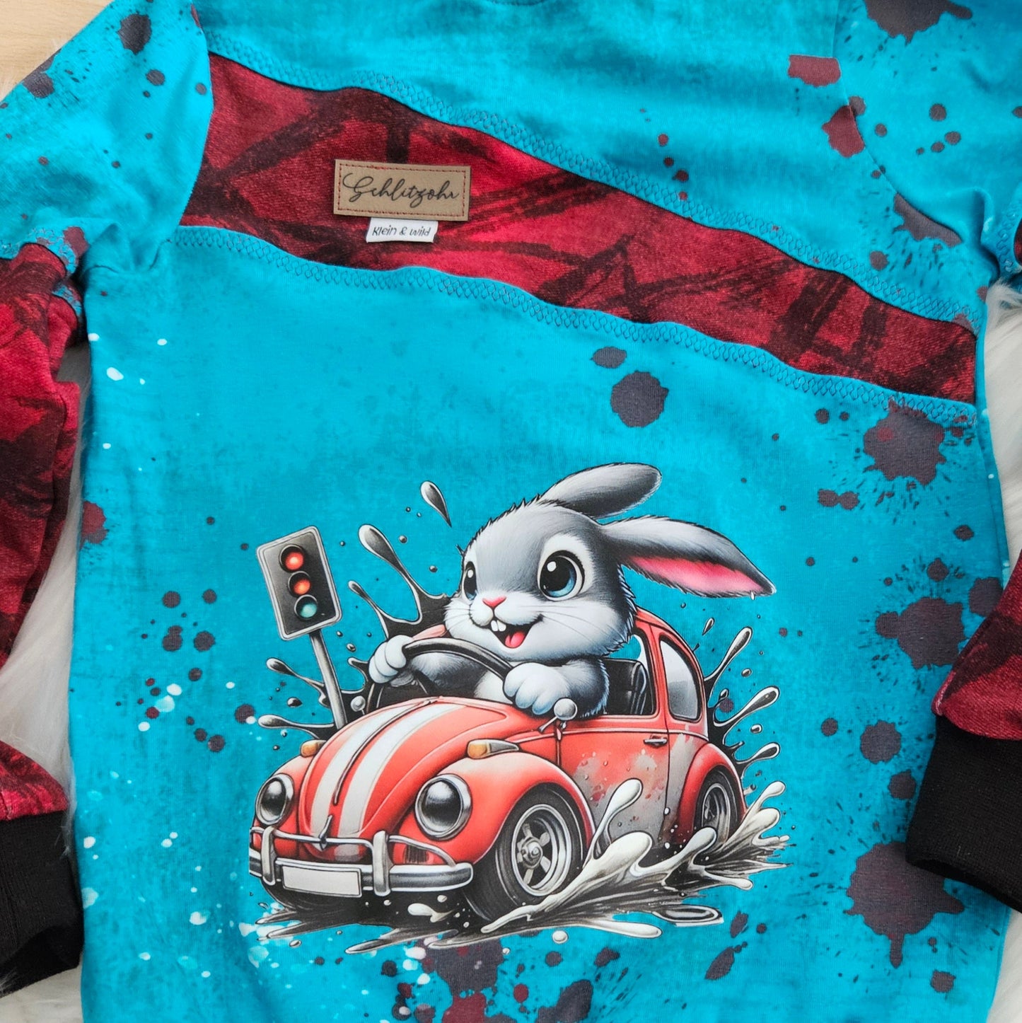 Bügelbild Hase Rosty Fylou's Style