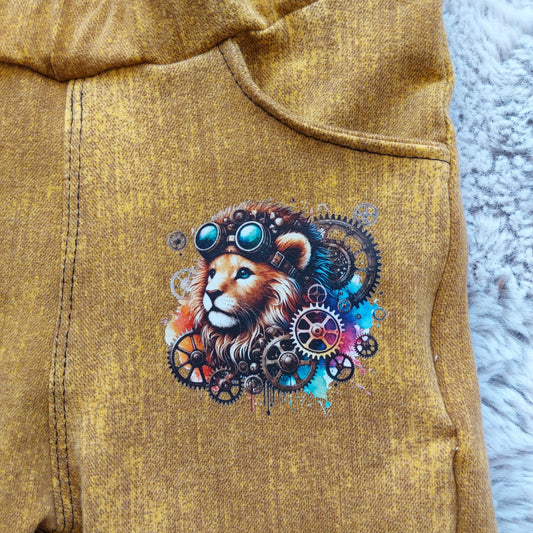 Bügelbild kleiner Steampunk Löwe #4 Fylou's Style