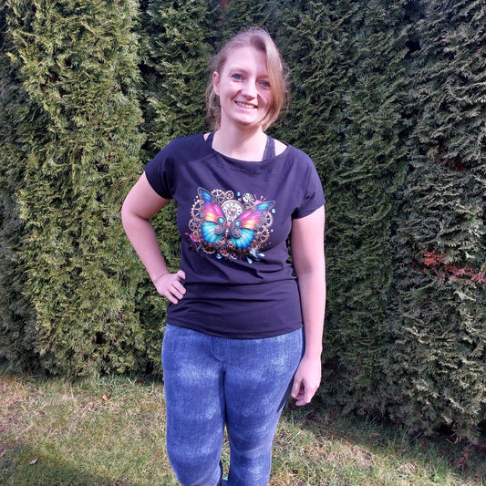 Bügelbild Steampunk Schmetterling #4 Fylou's Style