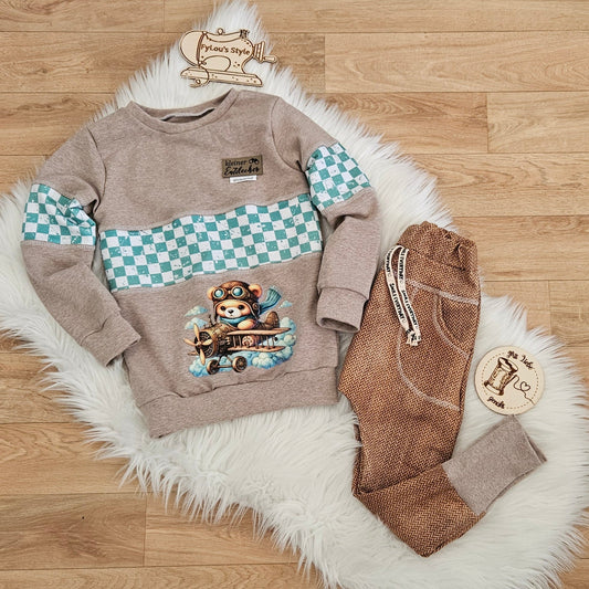 Bügelbild kleiner Steampunk Bär im Flieger #4 Fylou's Style