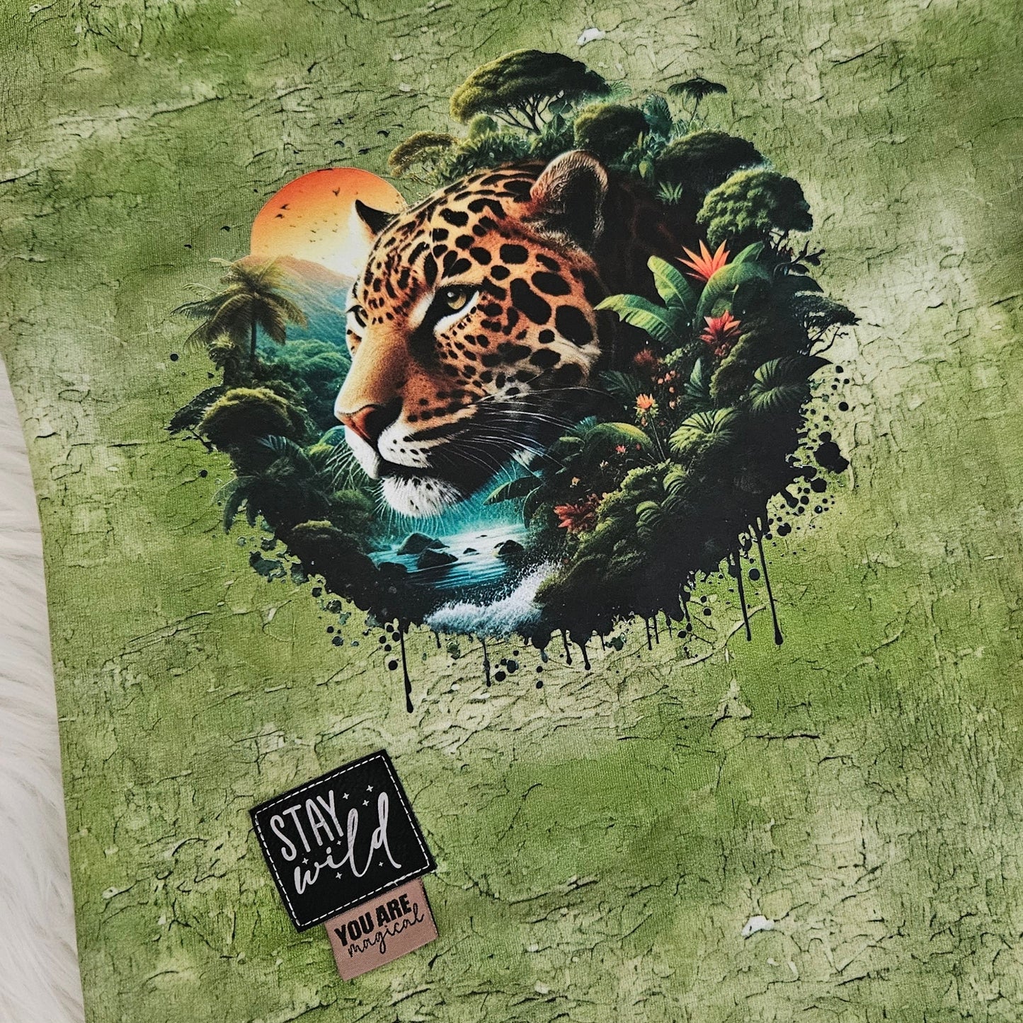 Bügelbild Regenwald Leopard #2 Fylou's Style