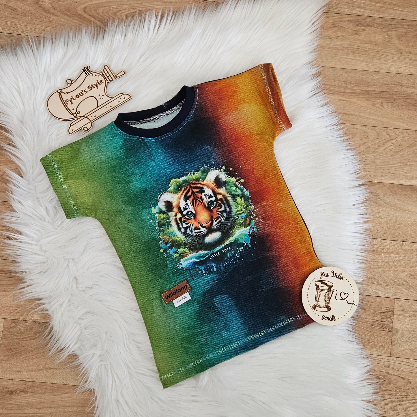 Bügelbild Regenwald kleiner Tiger #2 Fylou's Style
