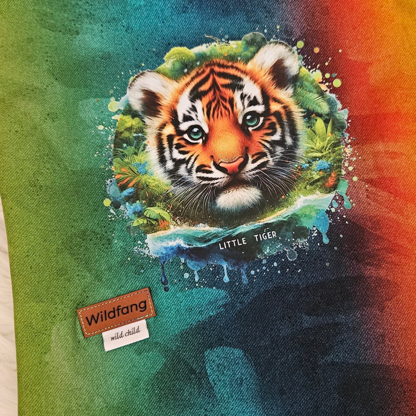 Bügelbild Regenwald kleiner Tiger #2 Fylou's Style