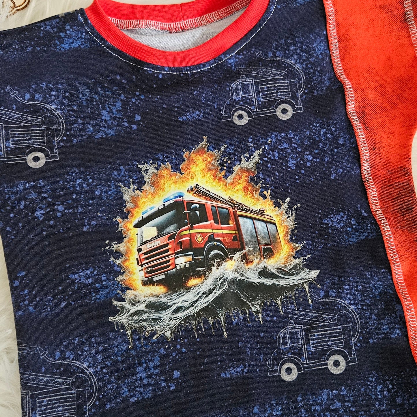 Bügelbild Splash Feuerwehr #2 Fylou's Style