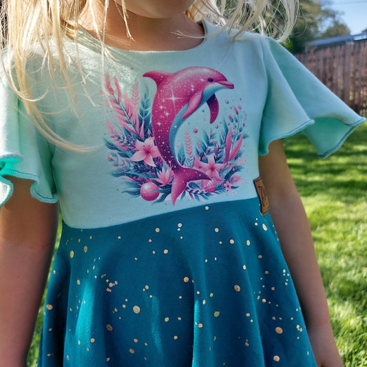 Bügelbild Glitzer Delfin #4 Fylou's Style