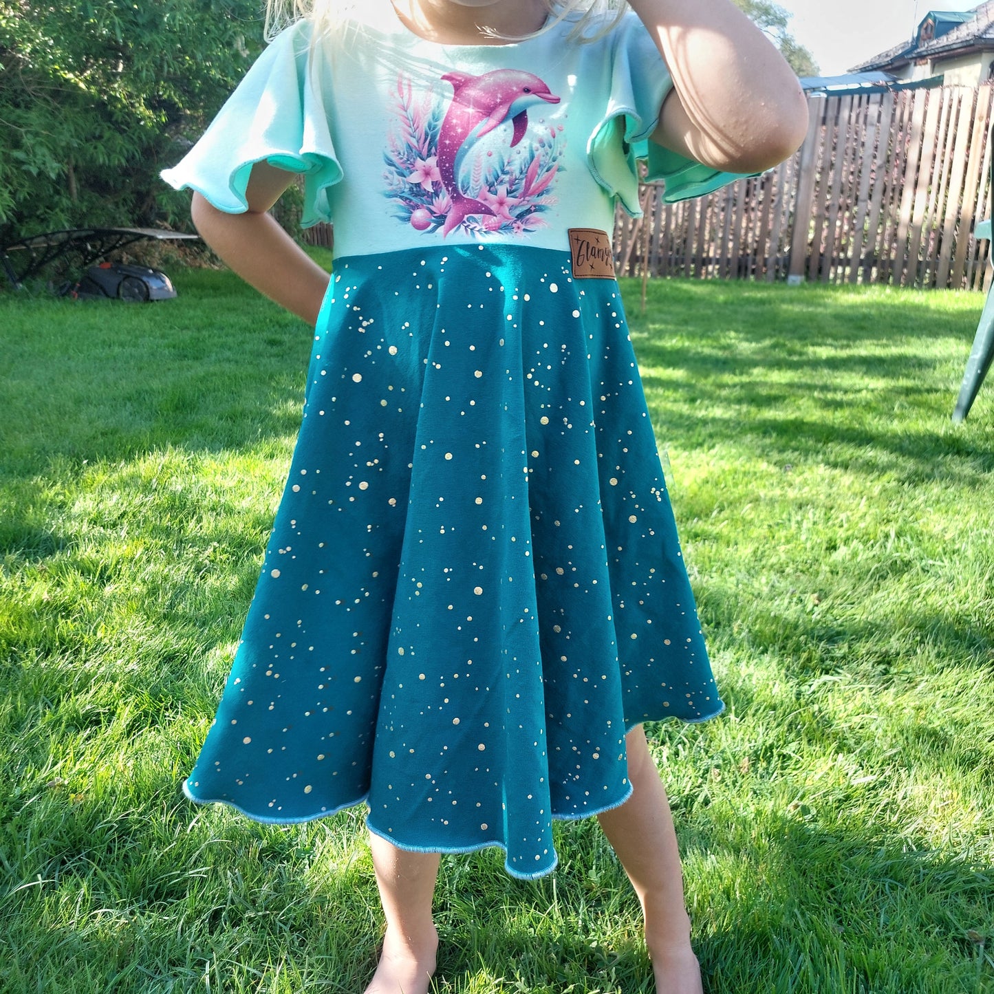 Bügelbild Glitzer Delfin #4 Fylou's Style