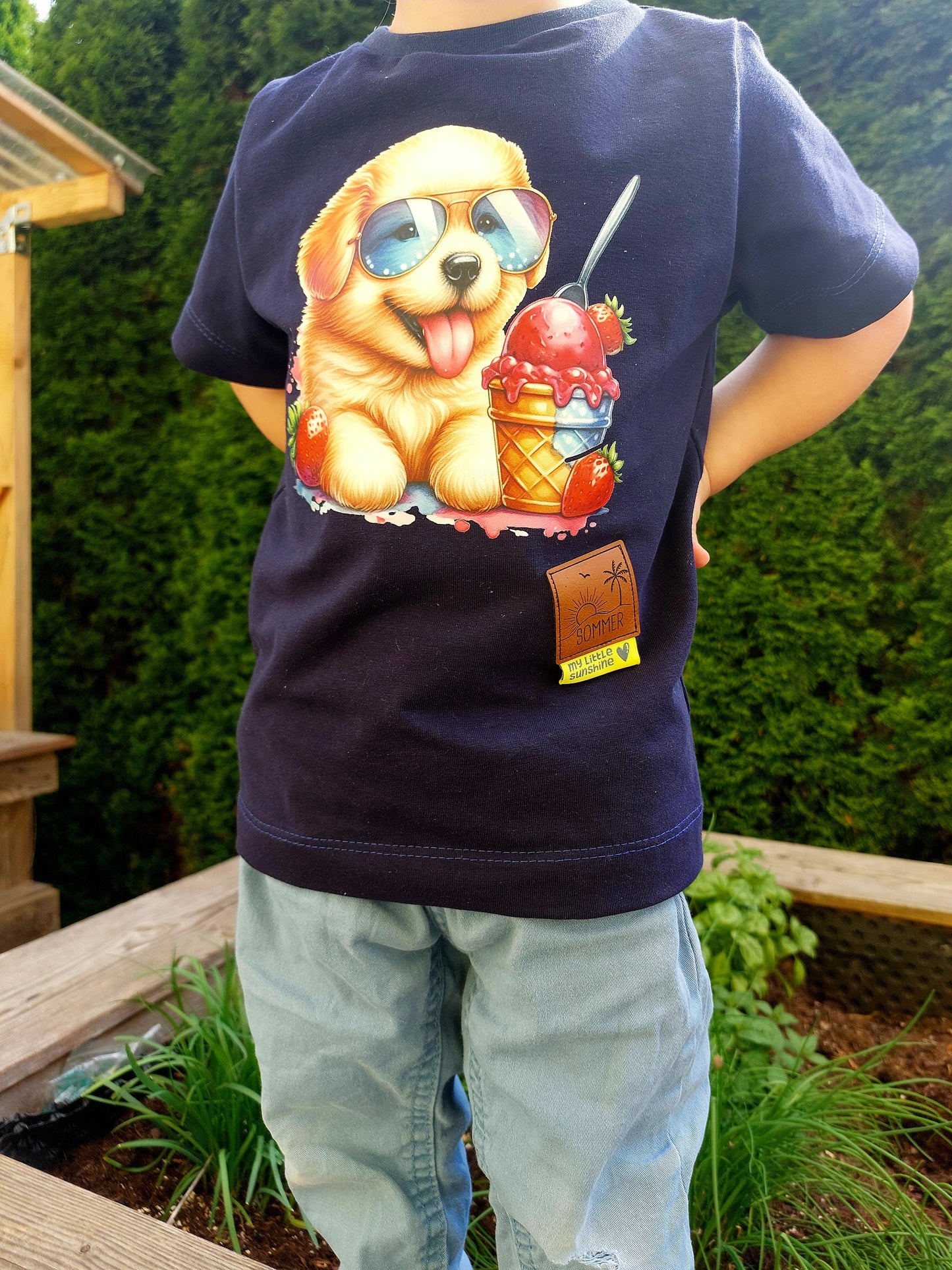 Bügelbild Hund isst Eis Fylou's Style