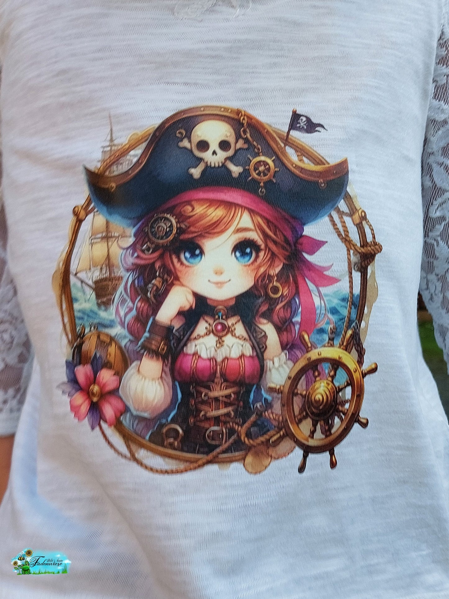 Bügelbild Steampunk Piraten Mädchen #1 Fylou's Style