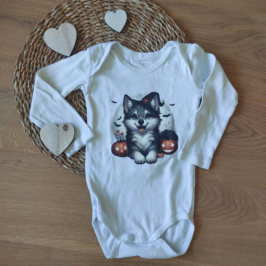 Bügelbild kleiner Halloween Wolf #2