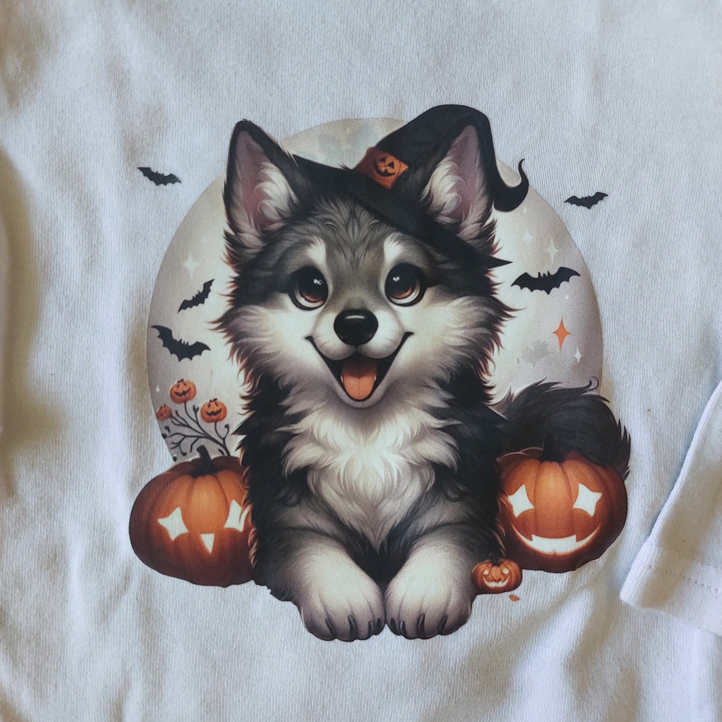Bügelbild kleiner Halloween Wolf #2