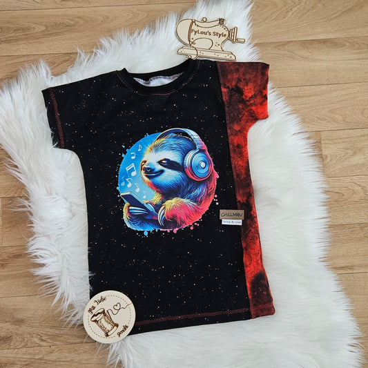 Bügelbild Colorful Musik Faultier #1 Fylou's Style