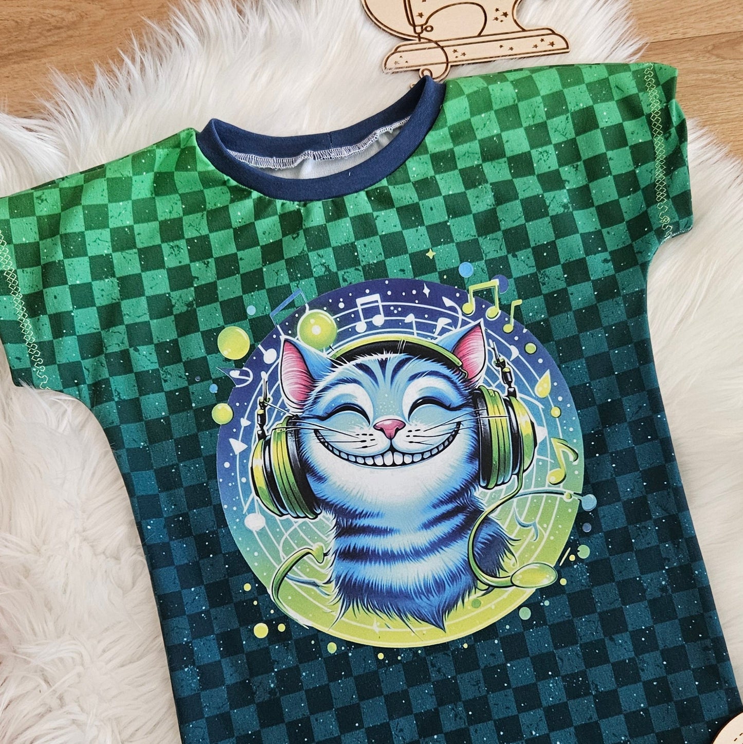 Bügelbild Colorful Musik Grinsekatze Fylou's Style