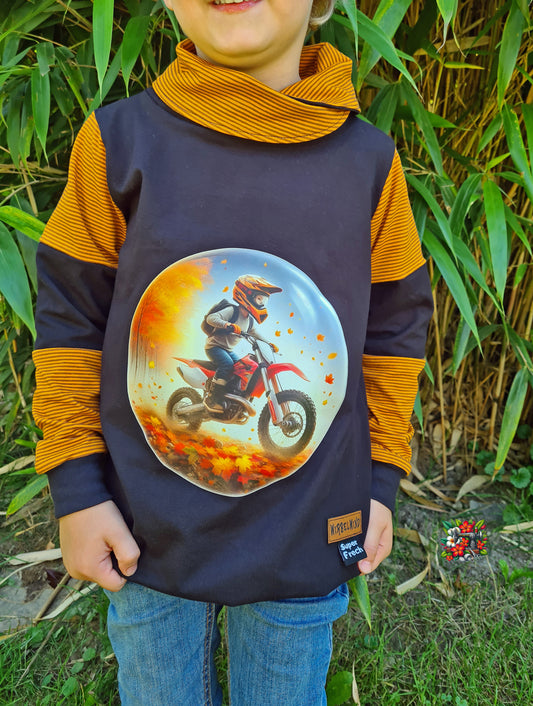 Bügelbild Motorcross im Herbst #3