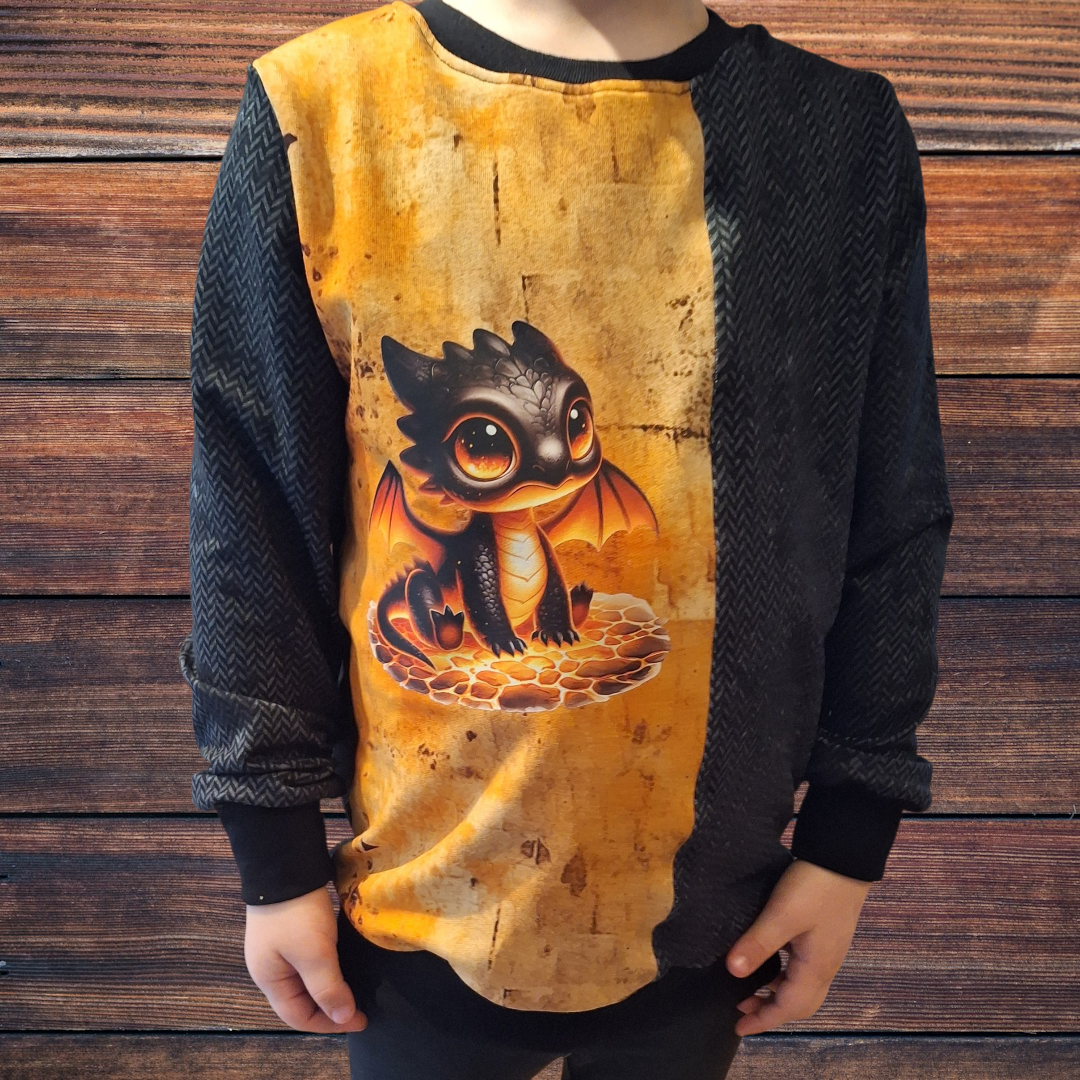 Bügelbild Elementar Drache #12