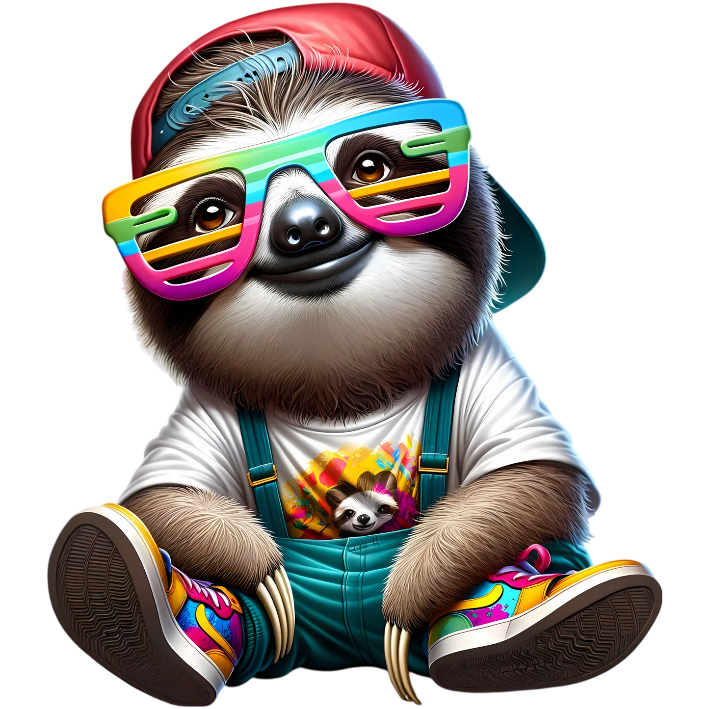 Bügelbild Streetwear Faultier #3 Fylou's Style